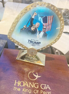 Presidential Pearl Gift for Donald Trump handcrafted by Hoang Gia Pearl